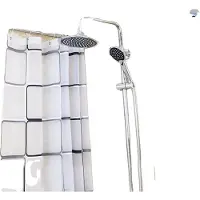 OEM Asta per tenda da doccia, acciaio inossidabile, design a U, portata massima 20 kg, facile da installare, tenda in poliestere resistente