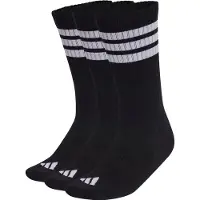 Adidas 3-Stripes Essential Concept Crew 3-Pack Calze casual Uomo (46-48, nero)