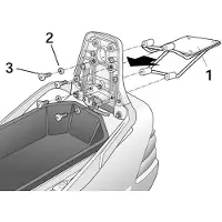 Shad Attacco Posteriore Per Top Case Gilera Runner 50/125/150/200/50sp Vx 125/150/200