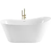 REA Vasca Da Bagno Freestanding Lusso Slim 170 Bianco