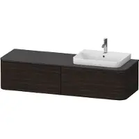 Duravit Happy D.2 Plus Meuble sous-vasque sur console suspendu, 1600x550 mm, 2 tiroirs, pour vasque à poser Position à droite, HP4944R6969, HP4944R6969