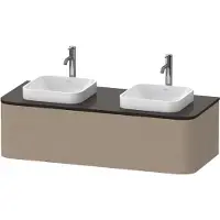 Duravit Happy D.2 Plus Meuble sous-vasque sur console suspendu, 1300x550 mm, 1 tiroir, pour vasque à poser, HP4943B7575, HP4943B7575