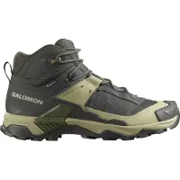 Salomon - Scarpe escursionismo in GORE-TEX - X Ultra 5 Mid GTX M Peat / Gray Green / Blue Nights per Uomo - Taglia 45 1/3 - Kaki