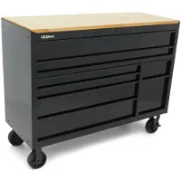 HBM Carrello portautensili, 8 cassetti, 142 cm, nero