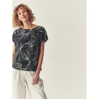 TATUUM Camicia da donna 'Oma 1' camoscio / blu scuro