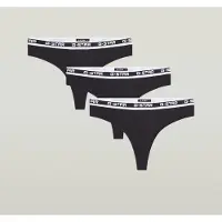 G-Star Underwear Rhodonite 3 Pack Brazilian Briefs Black Taglia: XS | Biancheria intima Outlet | Donna | Nero