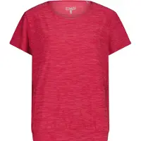 CMP Women's T-Shirt Round Neck Maglia funzionale Donna (44, rosso)