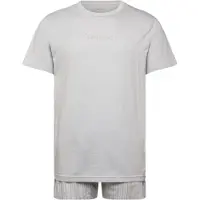 Calvin Klein S/s Crew Poplin Boxer Set Harbor Mist Taglia: L | Pantaloncini Outlet | Uomo