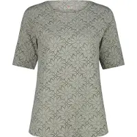 CMP Women's S/S T-Shirt Floral Maglia funzionale Donna (46, grigio)