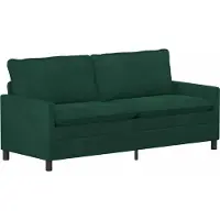 vidaXL Set di divani, 2 pezzi, velluto verde scuro
