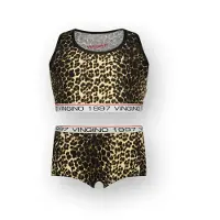 Vingino Girls G-so26-7 Animal Top Set Underwear Set Multicolor Brown Taglia: XS | Biancheria Intima Outlet | Unisex | Marrone
