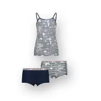 Vingino Girls G-so26-5 Stripe Singlet Set Underwear Set Dark Blue Taglia: M | Biancheria Intima Outlet | Unisex | Blu