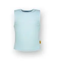 Vingino Girls Basic-crop Rib Top Top Powder Blue Taglia: 4 | Abbigliamento Sportivo Outlet | Unisex | Blu