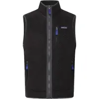 Patagonia - Pile senza maniche in Polartec - M's Retro Pile Vest Black w/Forge Grey per Uomo - Taglia M - Nero