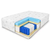 MARPUR Materasso a molle insacchettate , 160x200, Premium, 7 zone, rigidità H3, altezza 20 cm, con schiuma massaggiante