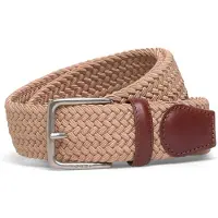 Gant per uomo. 9940193 Cintura elastica intrecciata marrone chiaro (100/40), Beige, Casual, Classico, Poliestere