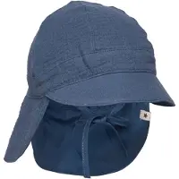 Huttelihut Kid's Summer Hat Muslin Cappello Bambini (52 cm - 2-4 Years, blu)