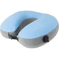 Cocoon U-Shaped Neck Pillow Cuscini (33 x 27 x 12 cm, blu/grigio)