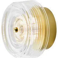 Loom Design Applique a LED Glow color oro/trasparente Ø 16 cm Acrilico