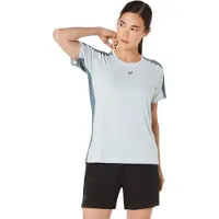 Asics Women's Fujitrail Elite S/S Top Maglia da corsa Donna (M, grigio)