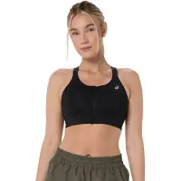 Asics Women's Road Combination Zip Bra Reggiseno sportivo Donna (70 - Cup: B, nero)