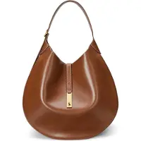 Ralph Lauren per donna. 428867518009 Borsa a tracolla Polo ID grande in pelle marrone (OSFA), Casual