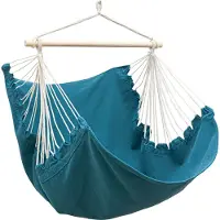 AMANKA Sedia pensile XL da esterno 155x125cm - Sedia relax da giardino da esterno Sedia pensile da interno