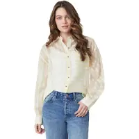 Scotch & Soda Oversized Shirt Chino Green Vertical Twin Stripe Taglia: L | Magliette intime Outlet | Donna | Verde