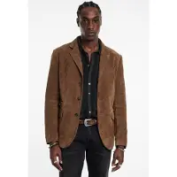 John Varvatos Rind Jacket - Slim Fit Notch Lapel Jkt W Sienna Brown Taglia: 46 | Blazers Outlet | Uomo | Marrone