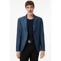 John Varvatos Allen Jacket - Slim Fit Notch Lapel Jack Lake Blue Taglia: 56 | Blazers Outlet | Uomo | Blu