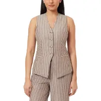 Scotch & Soda Long Line Vest Brown Stripe Taglia: XL | Gilet Outlet | Donna | Marrone