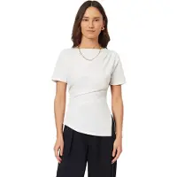 Scotch & Soda Gathered Asymmetric Tee Brilliant White Taglia: M | Maglie Sportivi Outlet | Donna | Bianco