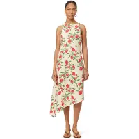 Scotch & Soda Asymmetric Dress Whitecap Gray Allover Floral Taglia: S | Abiti Midi Outlet | Donna | Grigio