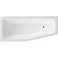 Aqualine Vasca salvaspazio 170x70x39cm, MINOU, sinistra, bianco