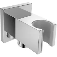 Kielle Accessori - Gancio da parete con supporto, cromato 20901010