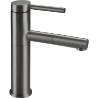 CARUNO Rubinetto per lavabo, con bocca estraibile - titanio