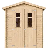 Timbela Casetta da giardino in legno con pavimento - L196xL186xH218 cm/ 2,82 m2 - M320C+M320G