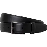 Hackett London per uomo. HM4100066 Cintura con bordo in piuma nera (40), Nero, Casual, Pelle