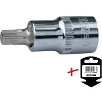 Ks Tools 918.3885-E 3/8" CHROMEplus presa per bit Torx, T40, su supporto