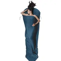 Cocoon Mummyliner Lyocell Sacco a pelo da viaggio (241 x 90/56 cm, blu)