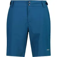 CMP Free Bike Bermuda With Inner Mesh Underwear w/ Pad Pantaloni da ciclismo Uomo (54, blu)