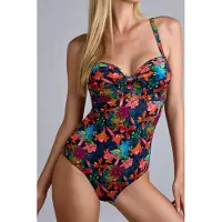 Marlies Dekkers Thalassa Bathing Suitplunge Balconywired Padded Blue Taglia: 70F | Costumi Interi Outlet | Donna | Blu