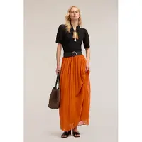 Motivi Long Georgette Skirt Orange Taglia: M | Maxi gonne Outlet | Donna | Arancione