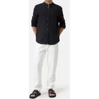Closed Collarless Shirt Black Taglia: S | Camicie Business Outlet | Uomo | Nero