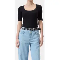 Closed Scoopneck Shortsleeve Black Taglia: XXS | Maglie a manica lunga Outlet | Donna | Nero