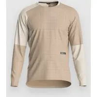 Ortovox Sequence Trail Jersey L/S Maglietta da ciclismo Uomo (S, beige)