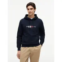 Tommy Hilfiger Script Flag Hoodie Desert Sky Taglia: XL | Felpe con cappuccio Outlet | Uomo
