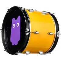 Muziker NRG True Ultra Tamburo da tifo 16" Yellow Flash