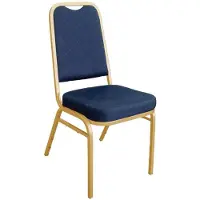 Bolero Sedie da banchetto con schienale quadrato, colore blu.