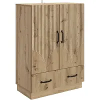vidaXL Credenza in rovere Artisan 66 x 34,5 x 92 cm in materiale derivato dal legno